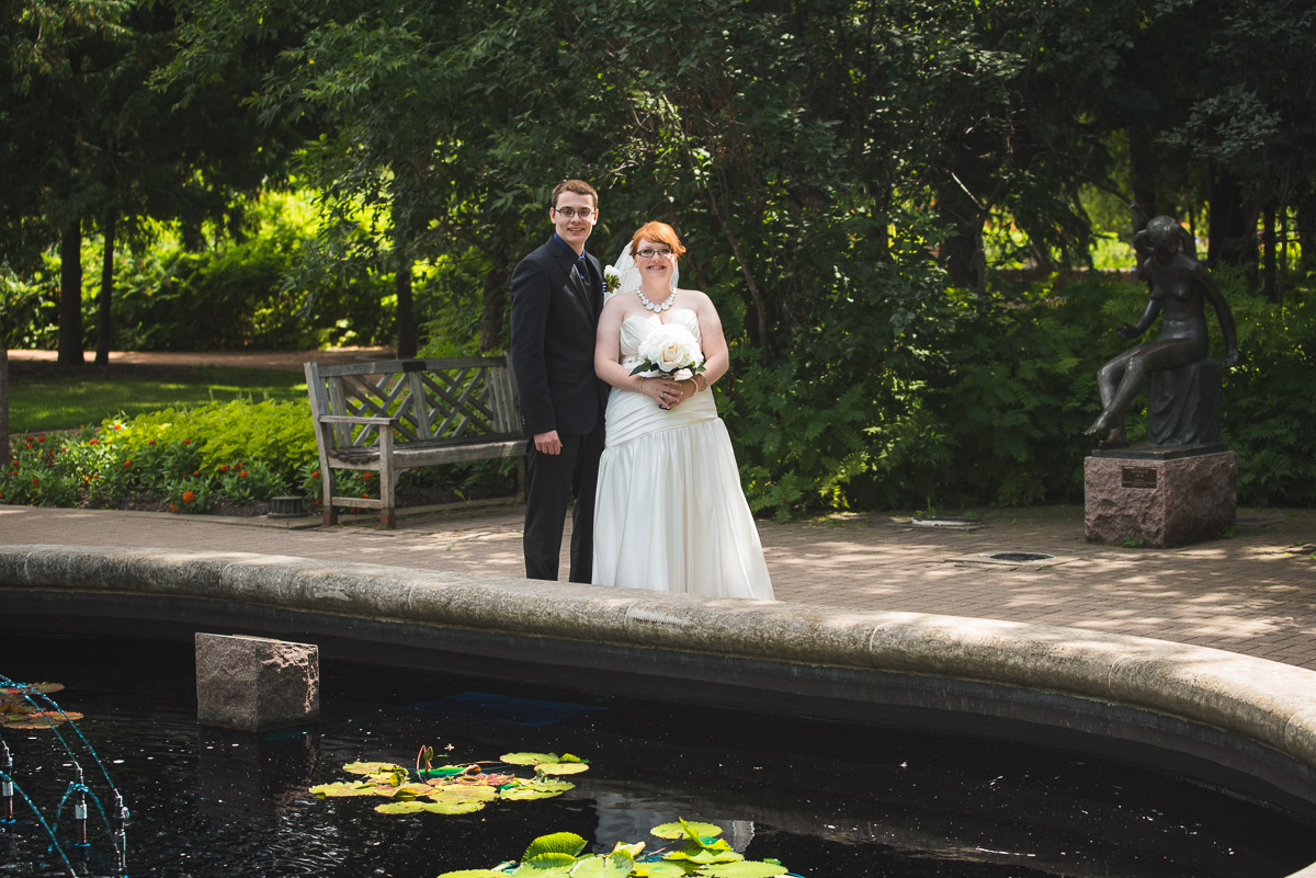 Wedding Photo at Leo Mol Sculpture Garden