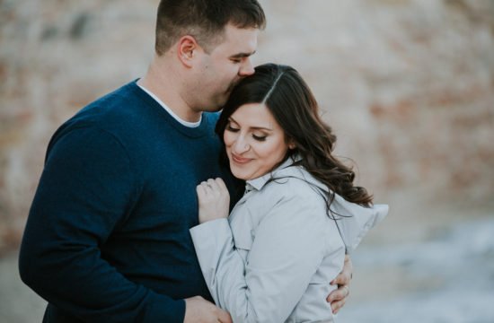 spring engagement session at St. Norbert Trappist Monastery Ruins